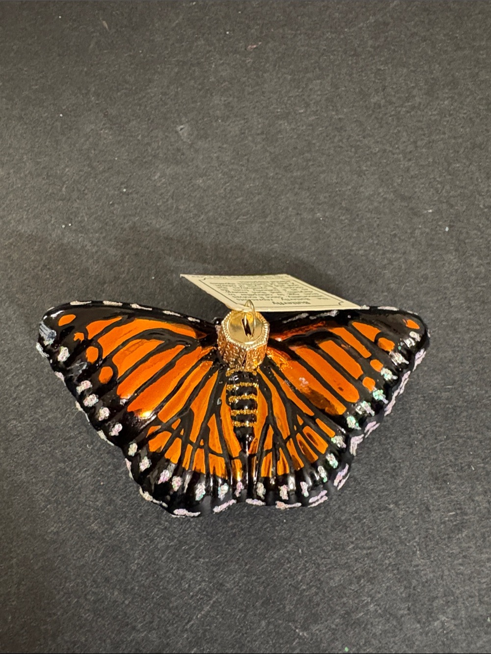 Old World Christmas Monarch Butterfly ornament